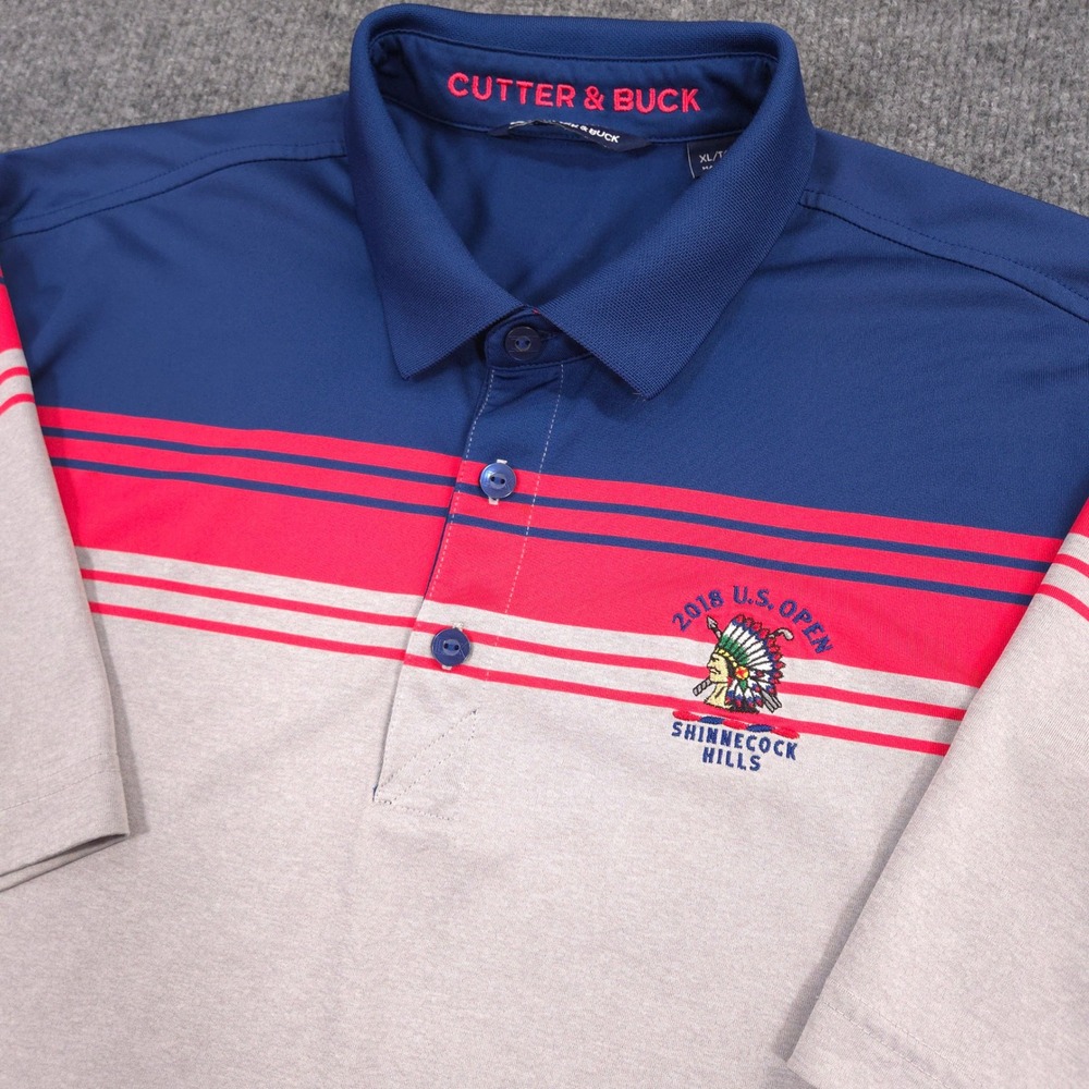 Cutter & Buck 2018 US Open Shinnecock Hills Polo Shirt Mens XL Performance Golf